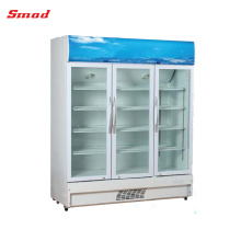 980L Three Door Beverage display Refrigeration Showcase for Shop